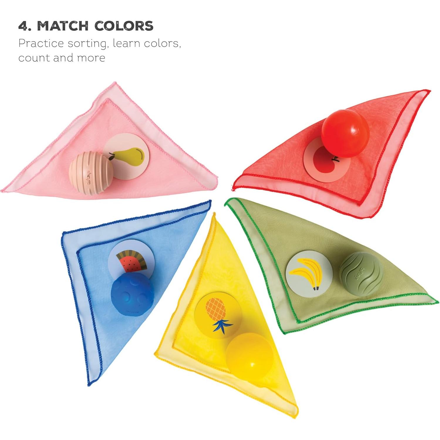 Caja de Tejidos Sensoriales Taf Toys para Bebés - Juguete Educativo