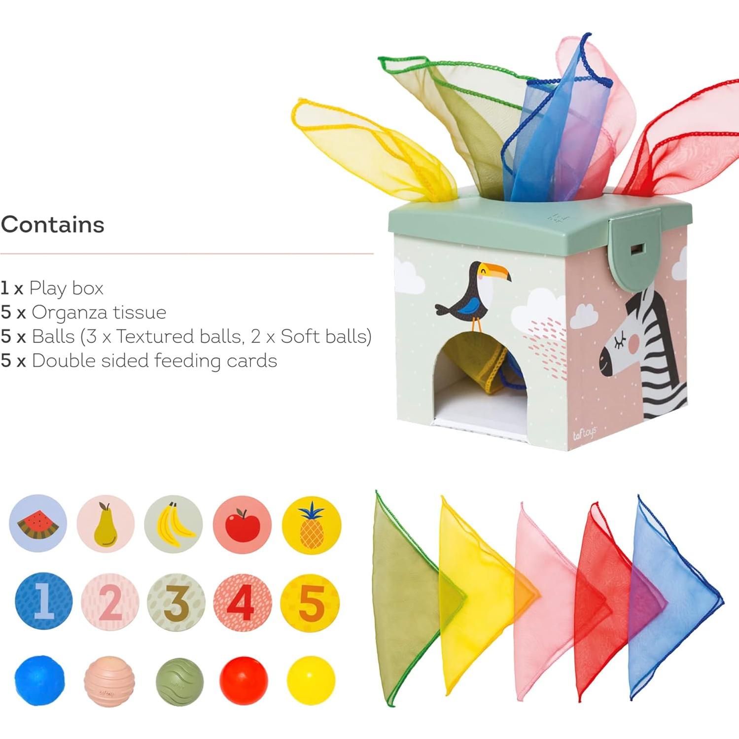 Caja de Tejidos Sensoriales Taf Toys para Bebés - Juguete Educativo