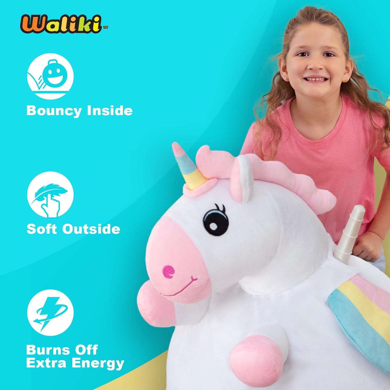 Bola Saltarina Unicornio WALIKI 48 cm para Niñas 6-9 Años