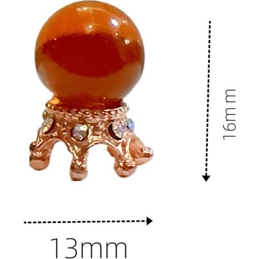 Fairy Garden Crystal Glass Ball in Gold, Yellow Gold, Bronze, Silver, Dollhouse Wizard Minis Terrarium Miniatures Halloween Craft Supply