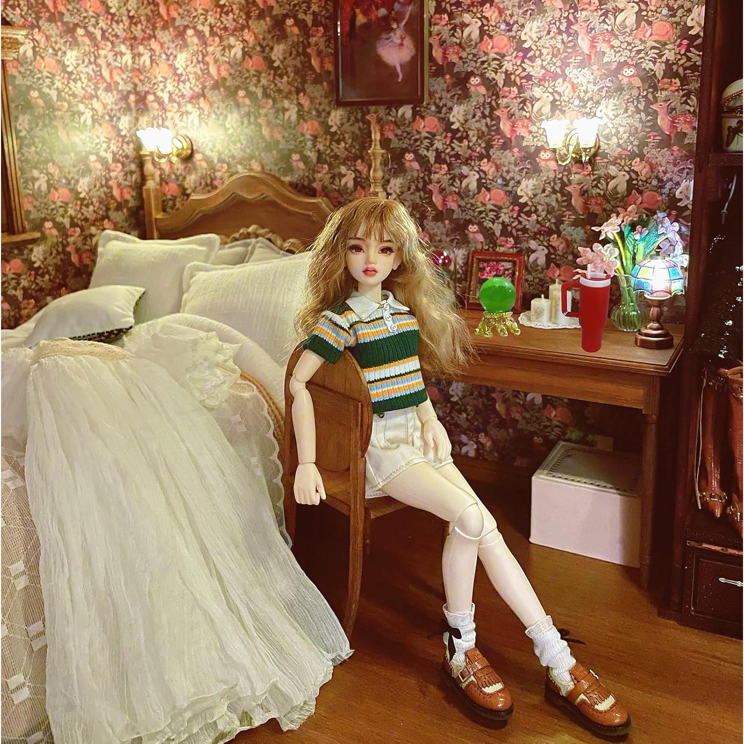 Fairy Garden Crystal Glass Ball in Gold, Yellow Gold, Bronze, Silver, Dollhouse Wizard Minis Terrarium Miniatures Halloween Craft Supply