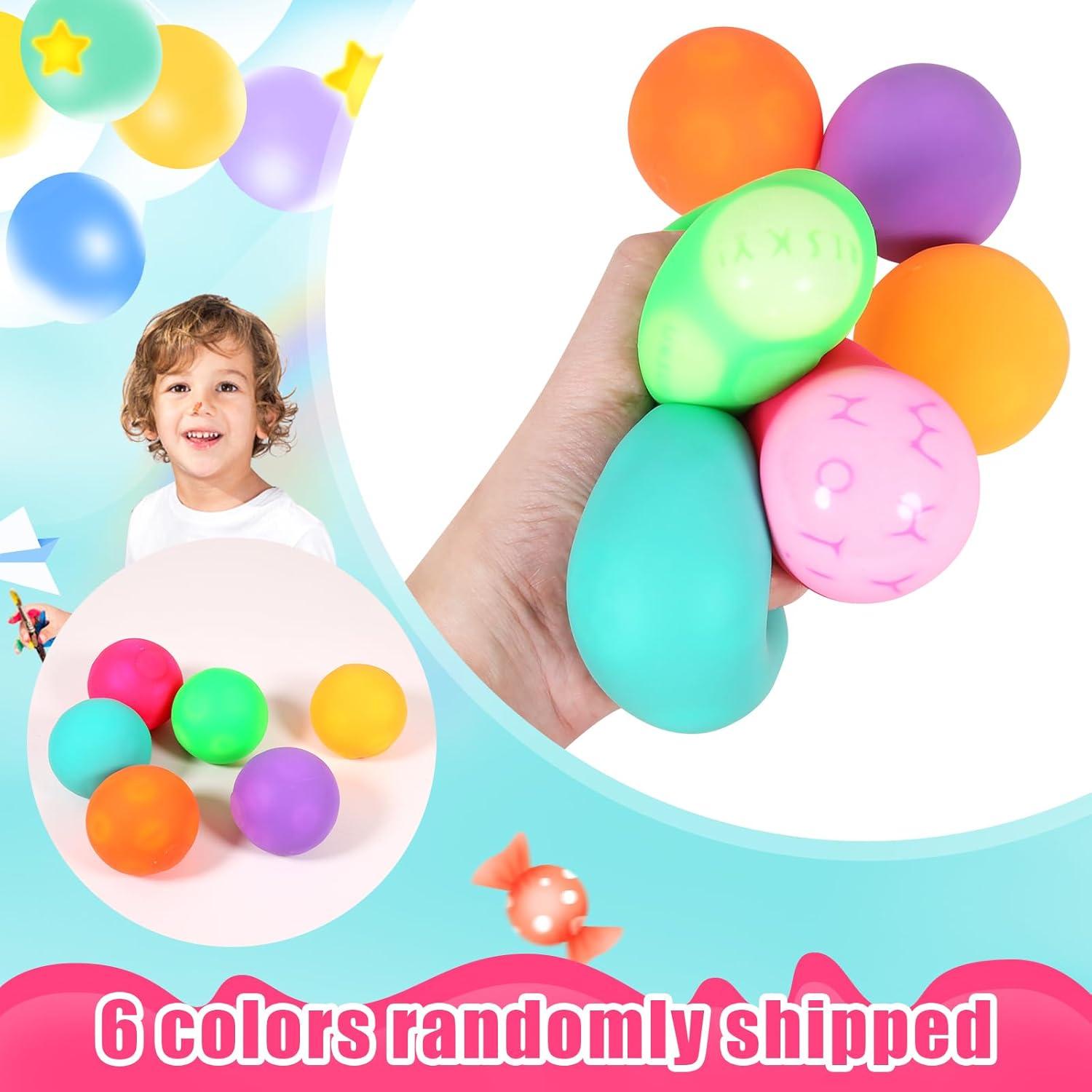 3 Pelotas Antiestrés Shanghaijun 7 cm para Niños y Adultos