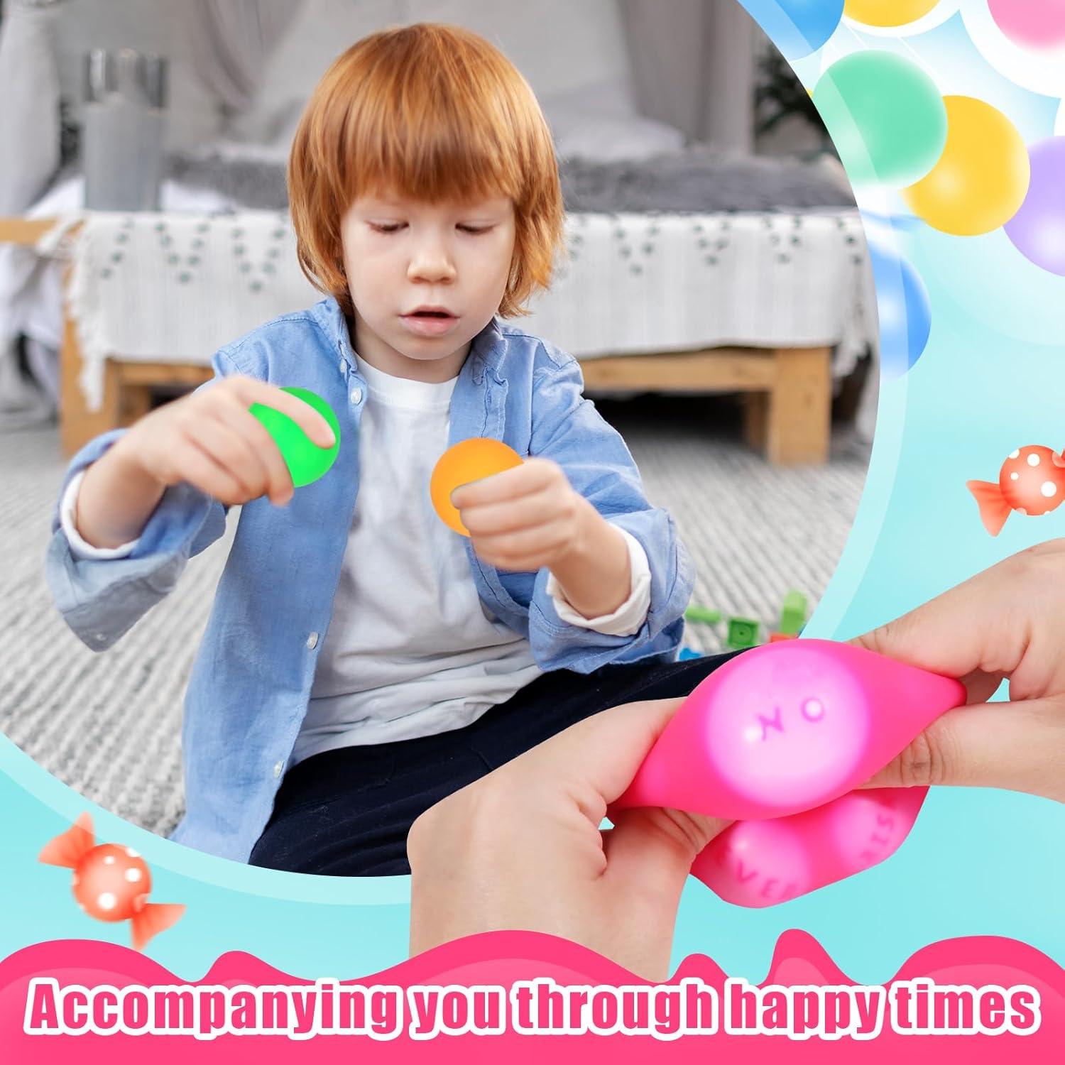 3 Pelotas Antiestrés Shanghaijun 7 cm para Niños y Adultos