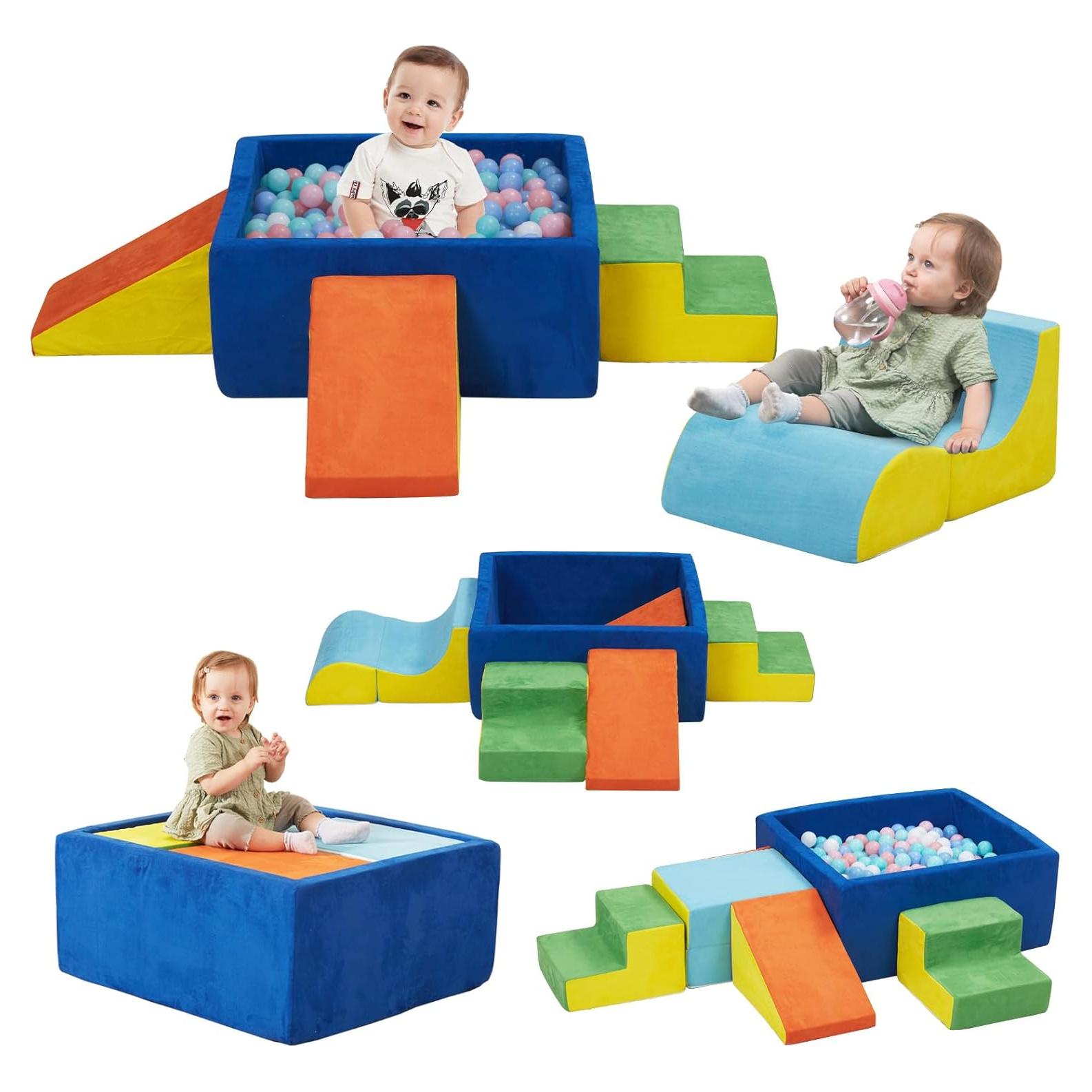 Conjunto de Escalada Modular MOOZHEALTH 6 Piezas para Niños