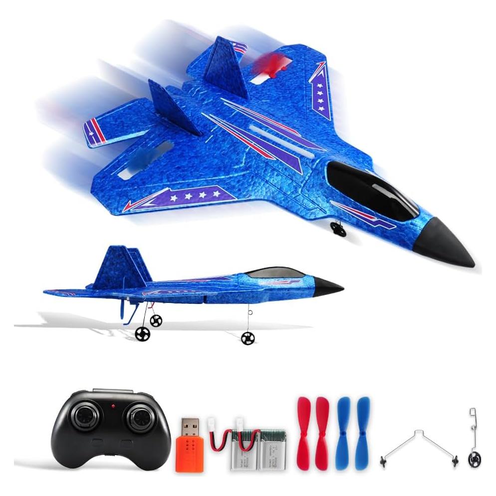 Avión RC RoofWorld F-22 Raptor 32cm Control Remoto