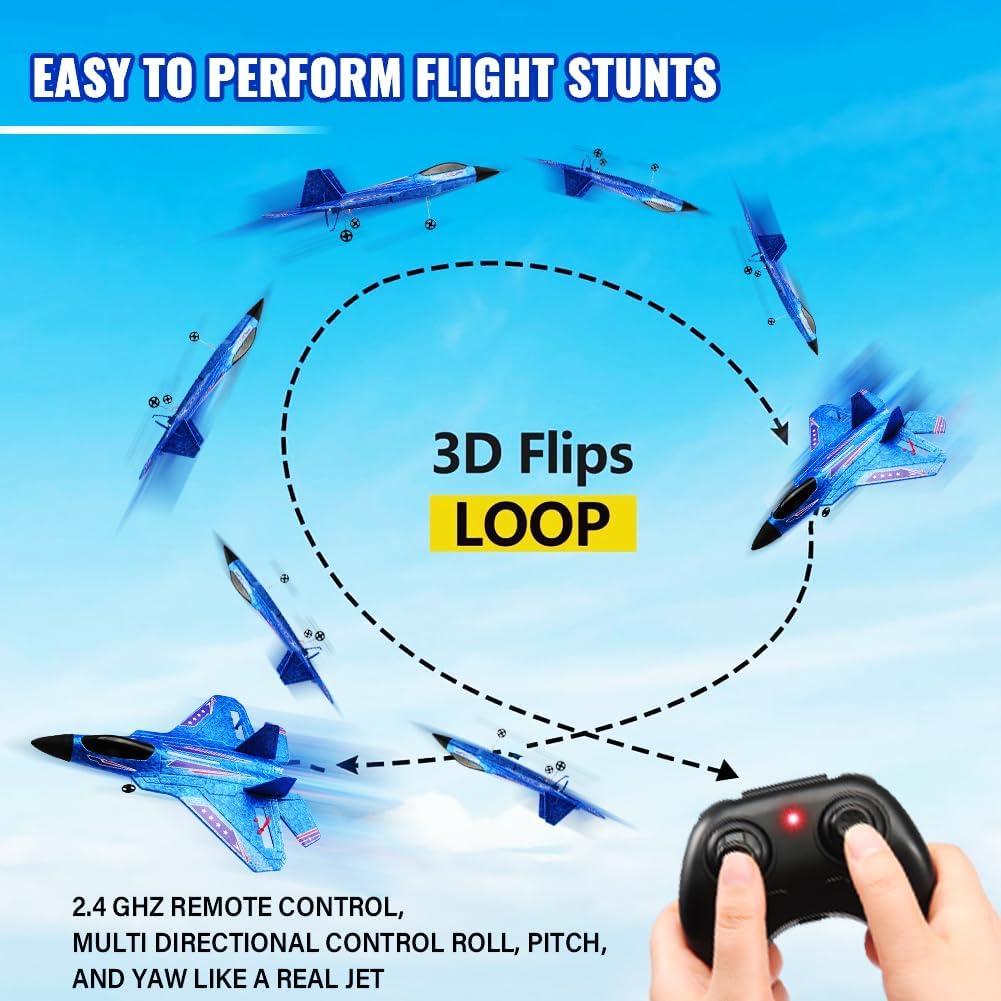 Avión RC RoofWorld F-22 Raptor 32cm Control Remoto