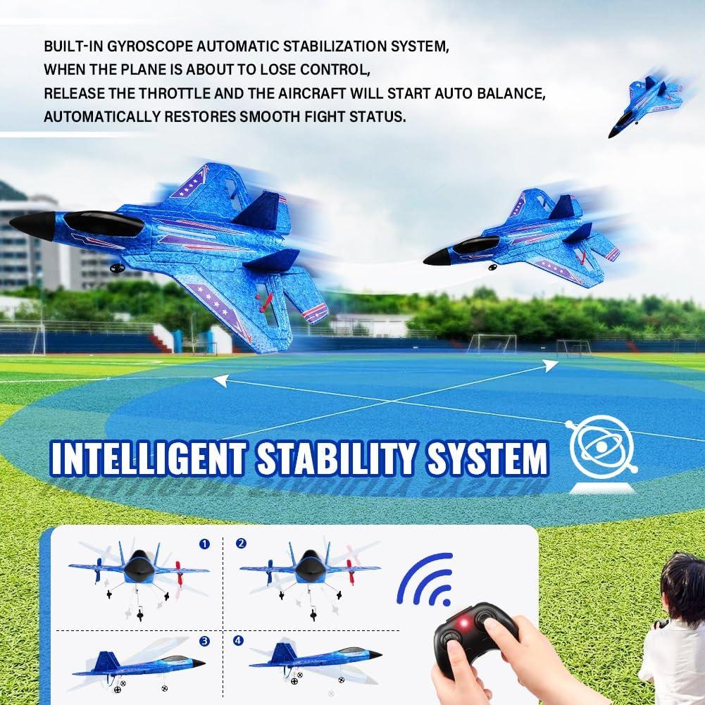 Avión RC RoofWorld F-22 Raptor 32cm Control Remoto