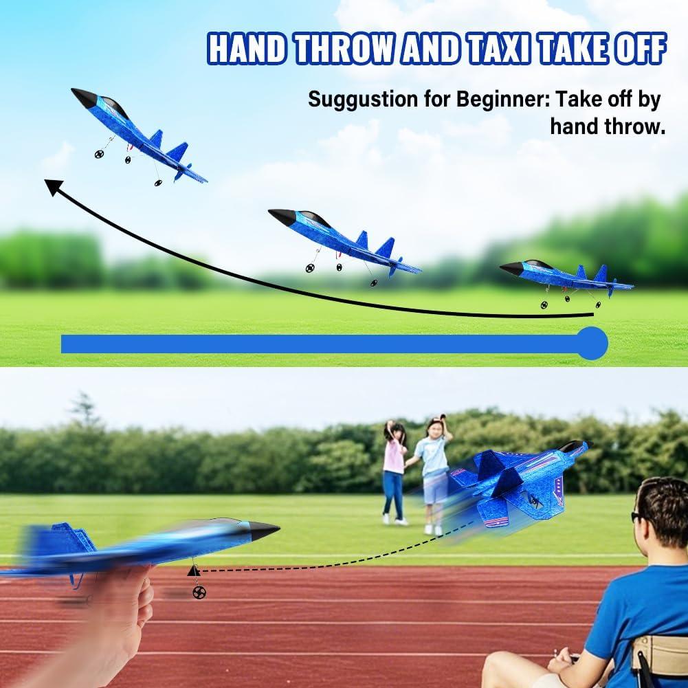 Avión RC RoofWorld F-22 Raptor 32cm Control Remoto