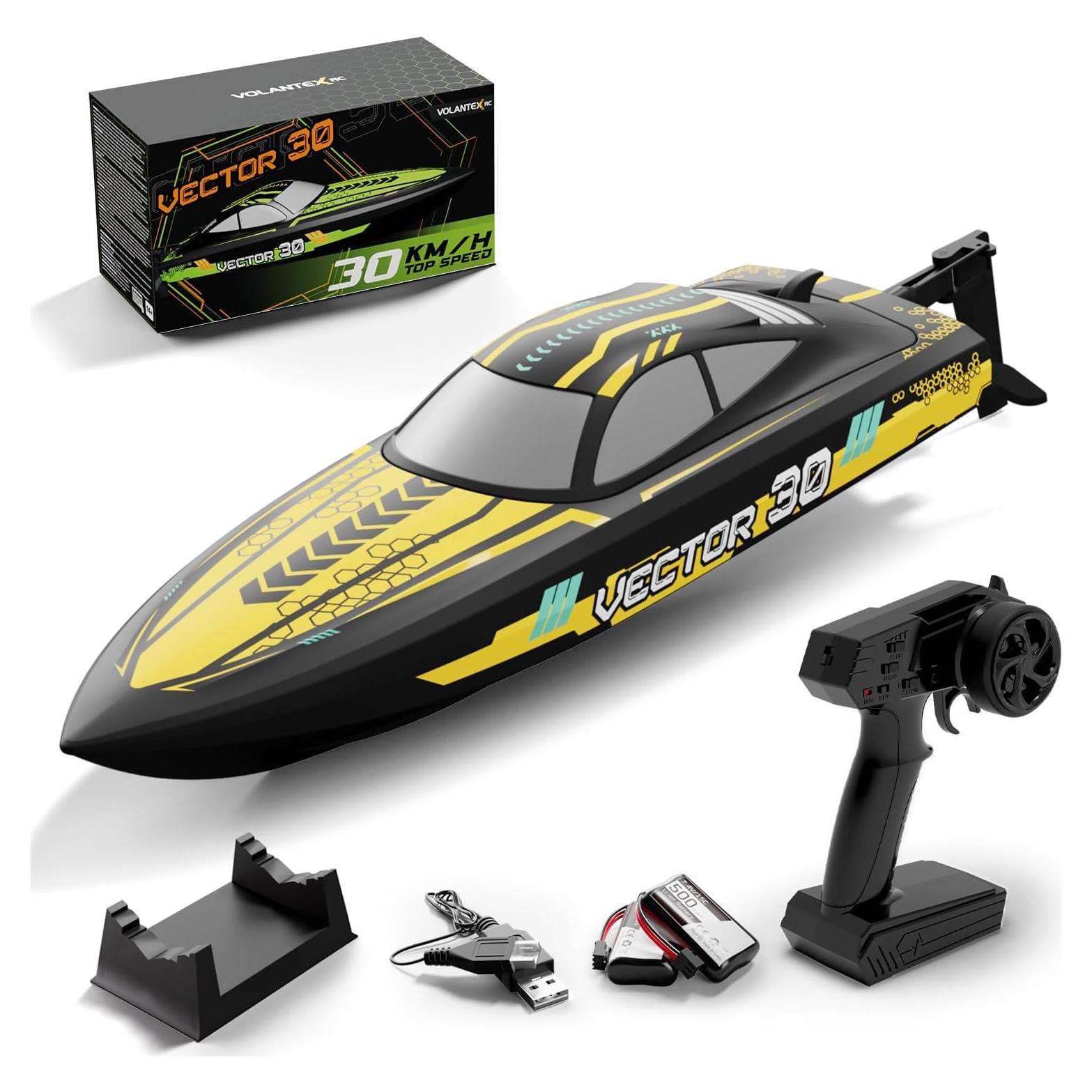 Barco RC VOLANTEXRC Amarillo 48.3 km/h 2 Baterías Recargables