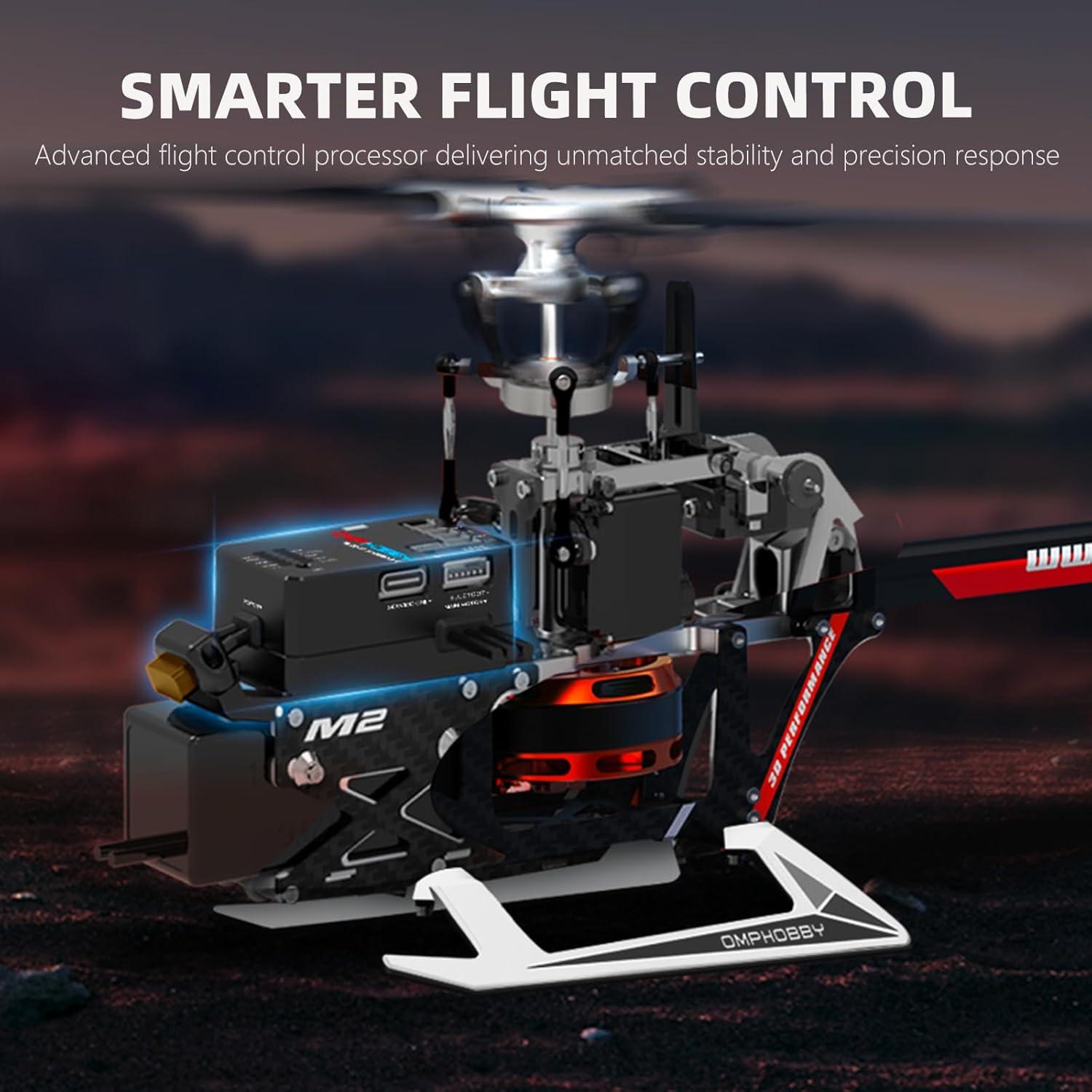 Helicóptero RC OMPHOBBY M2 EVO MK2 3D PNP Amarillo 0.91 kg