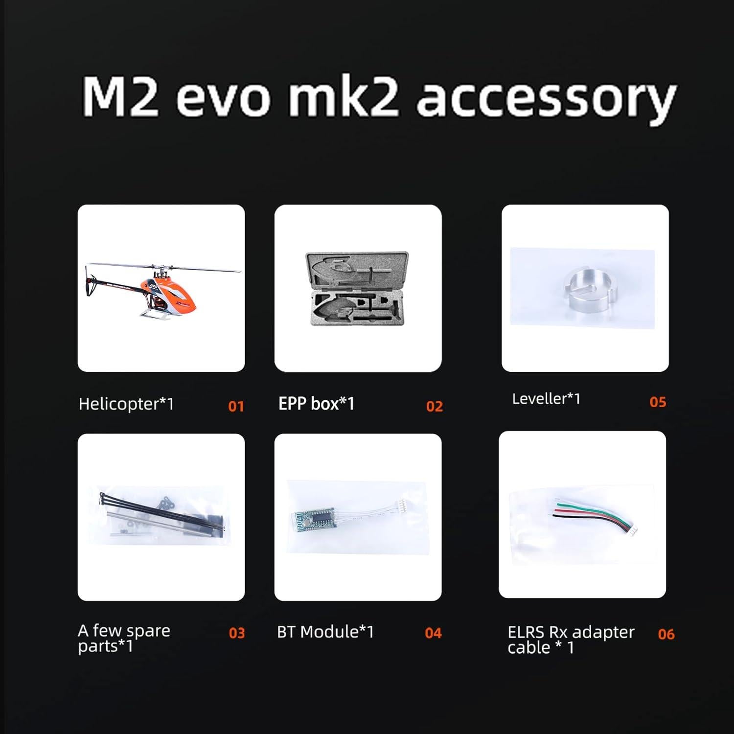 Helicóptero RC OMPHOBBY M2 EVO MK2 3D PNP Amarillo 0.91 kg