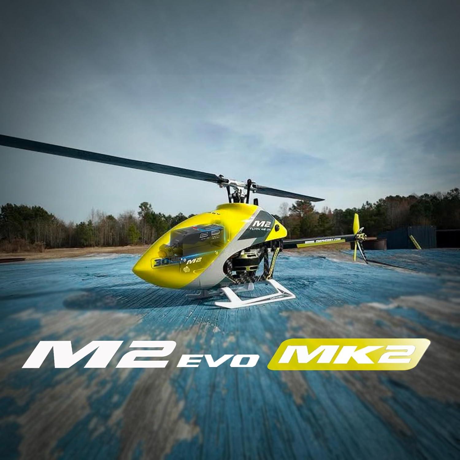 Helicóptero RC OMPHOBBY M2 EVO MK2 3D PNP Amarillo 0.91 kg