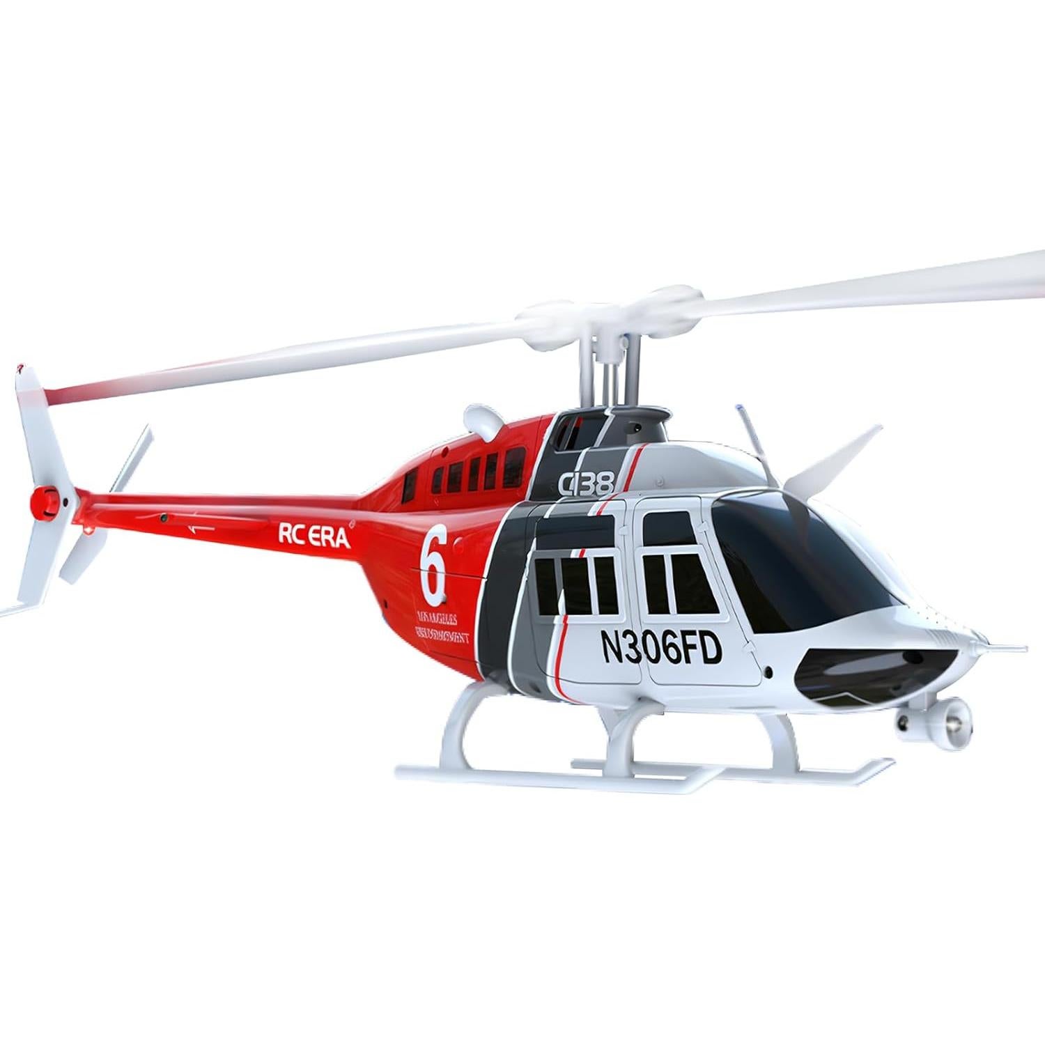 Helicóptero RC Bell 206 C138 Control Remoto 6CH Giroscopio