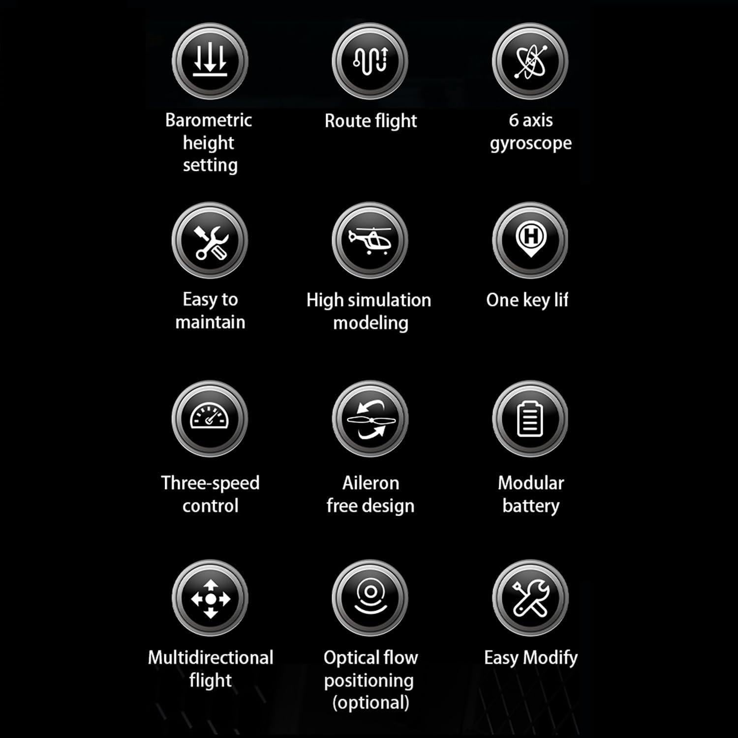 Helicóptero RC Bell 206 C138 Control Remoto 6CH Giroscopio