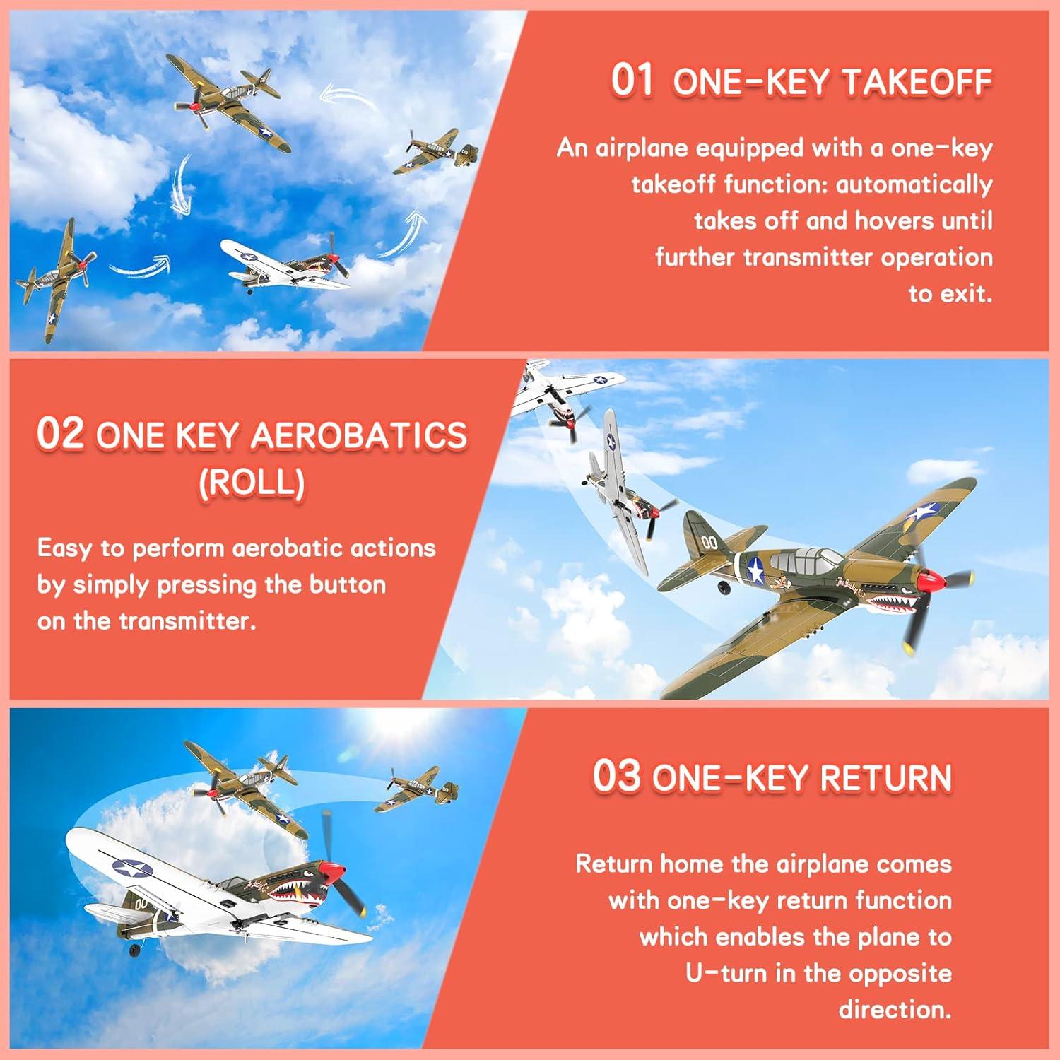 Avión RC Losbenco OLS-6113 4 Canales Estabilización Xpilot