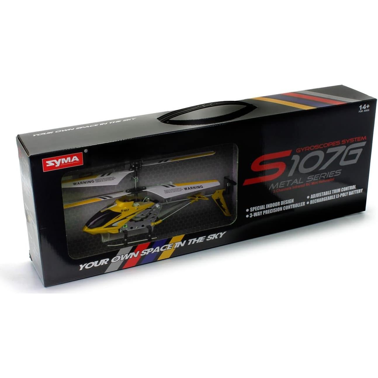 Helicóptero RC Syma S107 GYRO 3.5CH - Amarillo