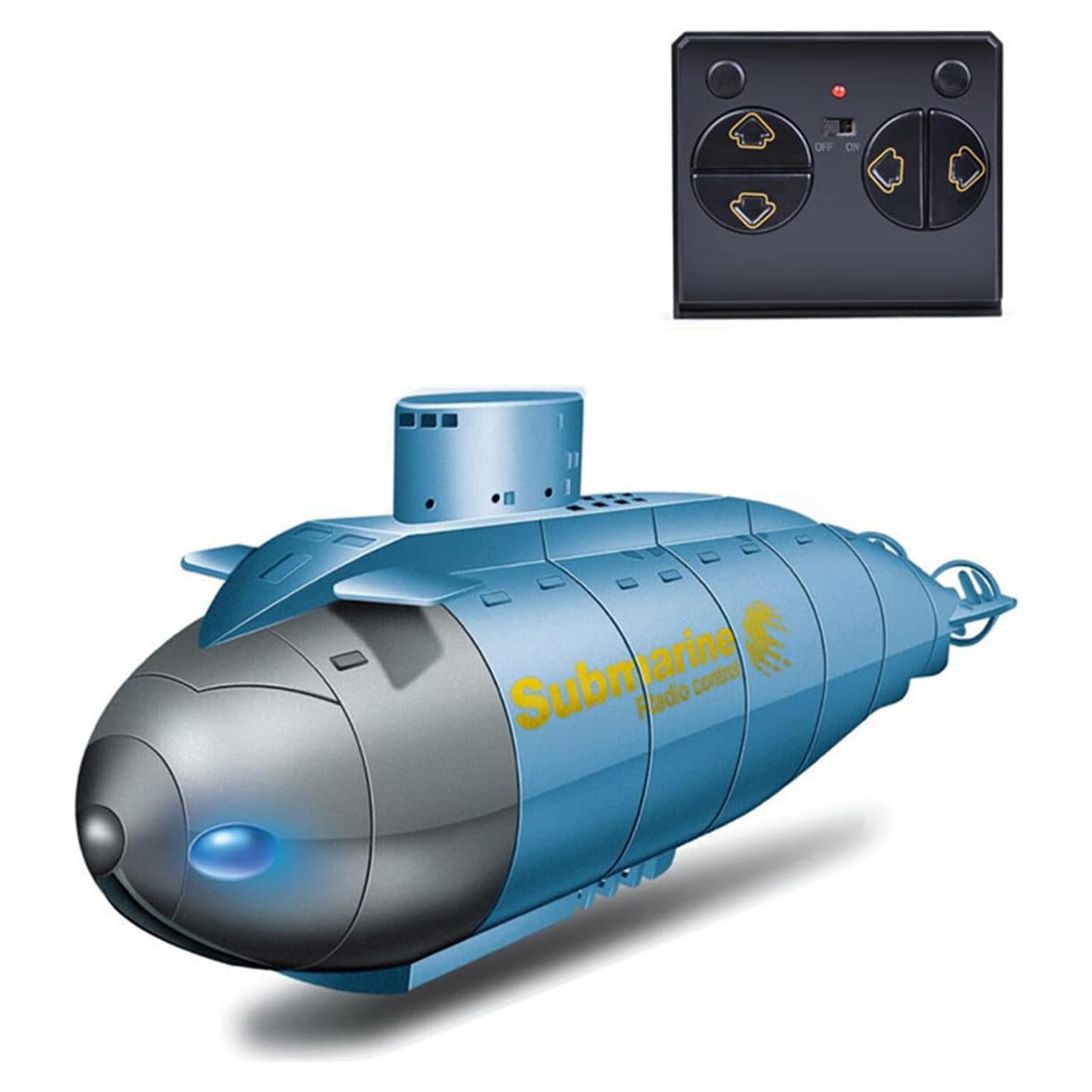 Submarino RC GoolRC 6CH Azul, Juguete Acuático para Niños