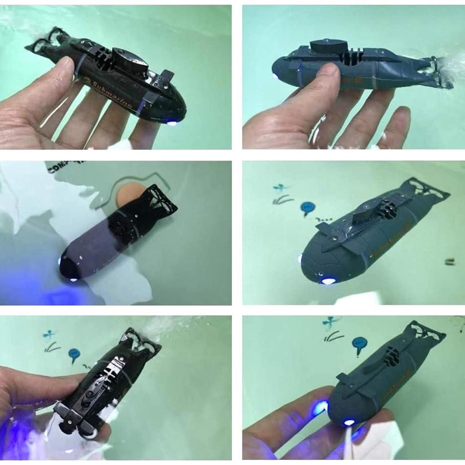 Submarino RC GoolRC 6CH Azul, Juguete Acuático para Niños