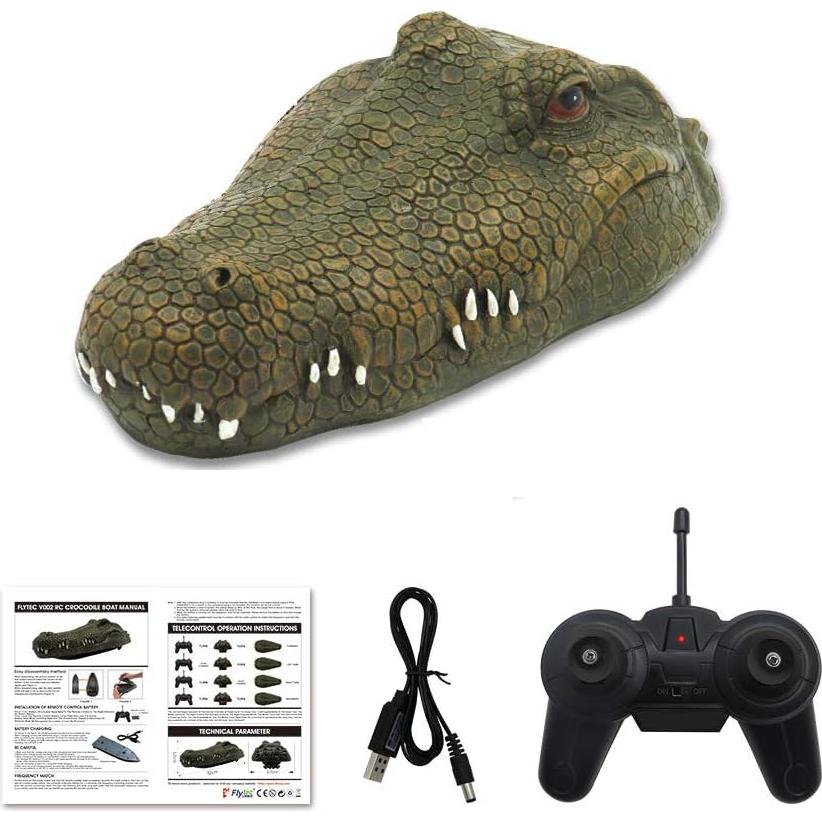 Barco RC GoolRC V002 Cocodrilo Eléctrico 1.17 kg para Piscinas