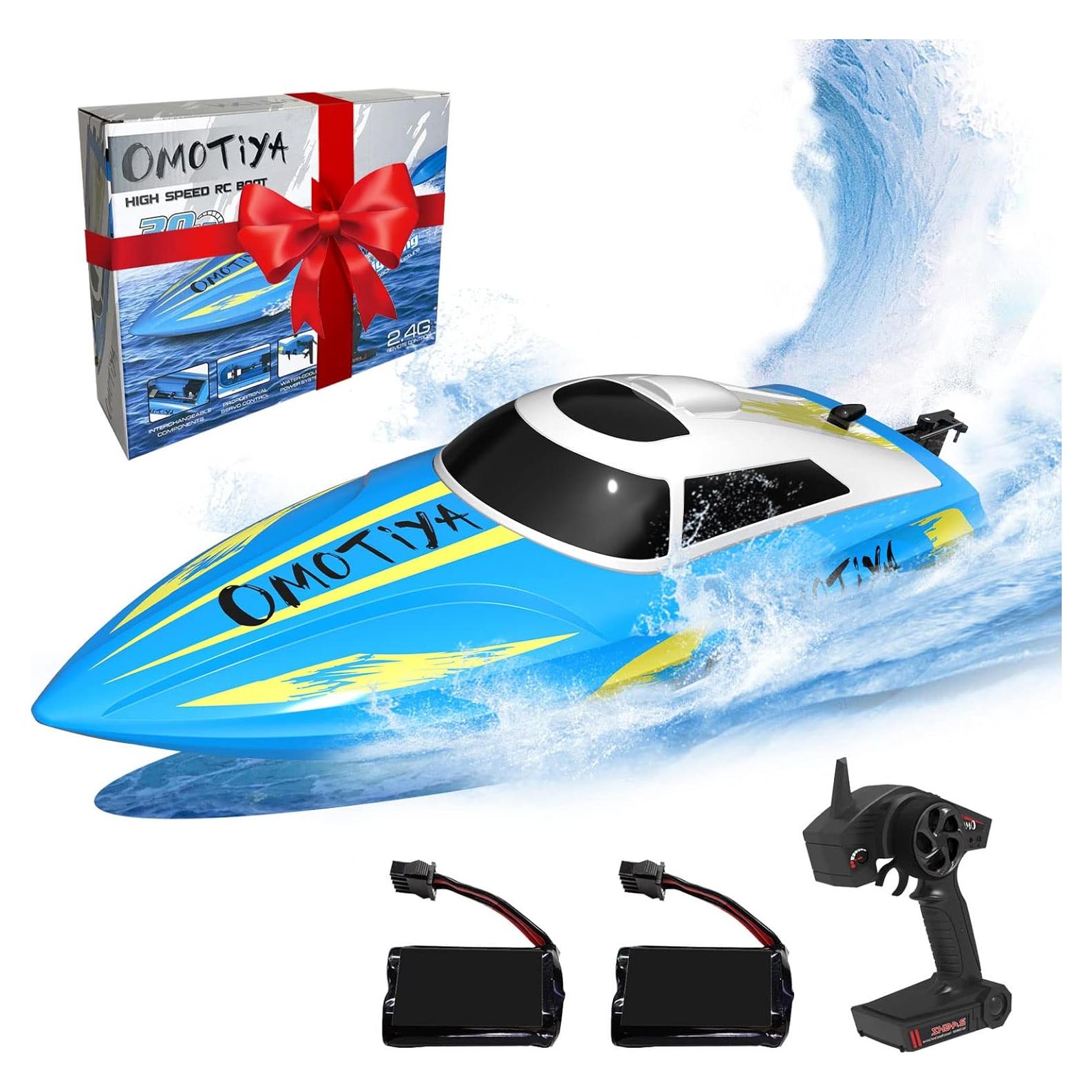 Barco RC OMO-18-RB Alta Velocidad 32 km/h 2 Baterías