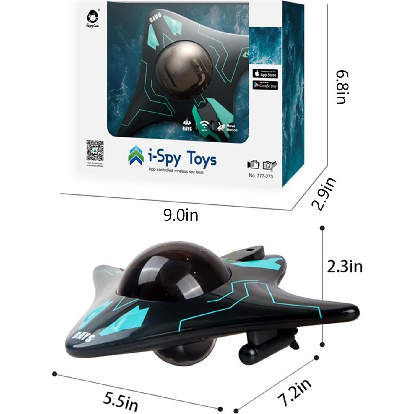 Barco RC WiFi Impermeable SHANTOU 777-273 con Cámara HD