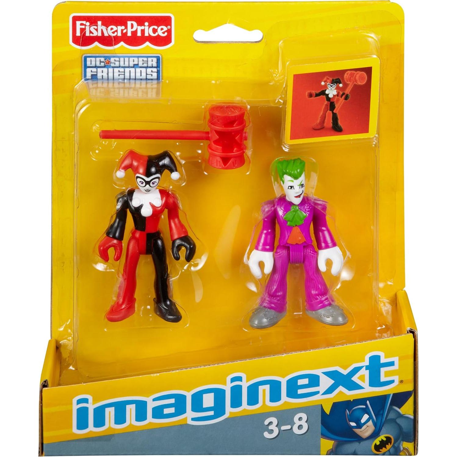 Figuras de acción Fisher-Price Imaginext Joker y Harley Quinn