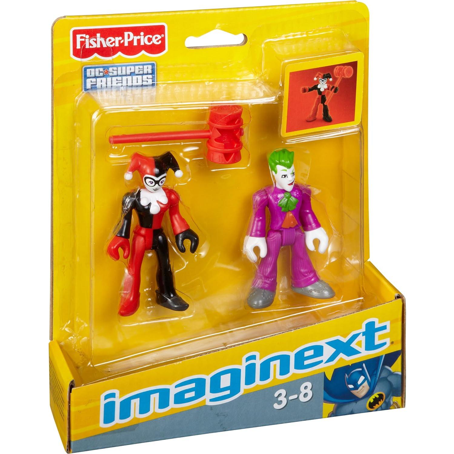 Figuras de acción Fisher-Price Imaginext Joker y Harley Quinn
