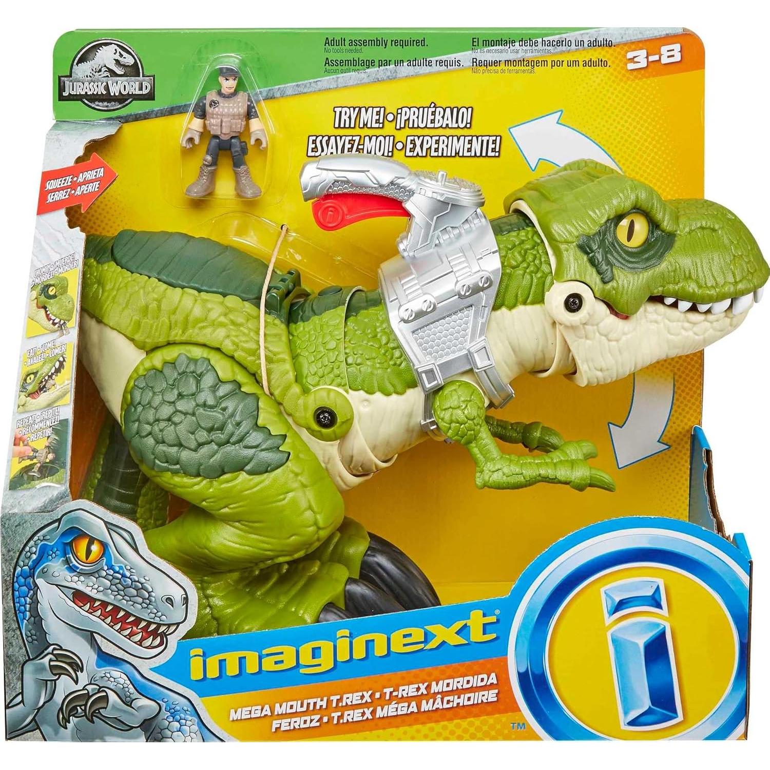 Dinosaurio T. rex Mega Boca Fisher-Price Juguete 3+ Años