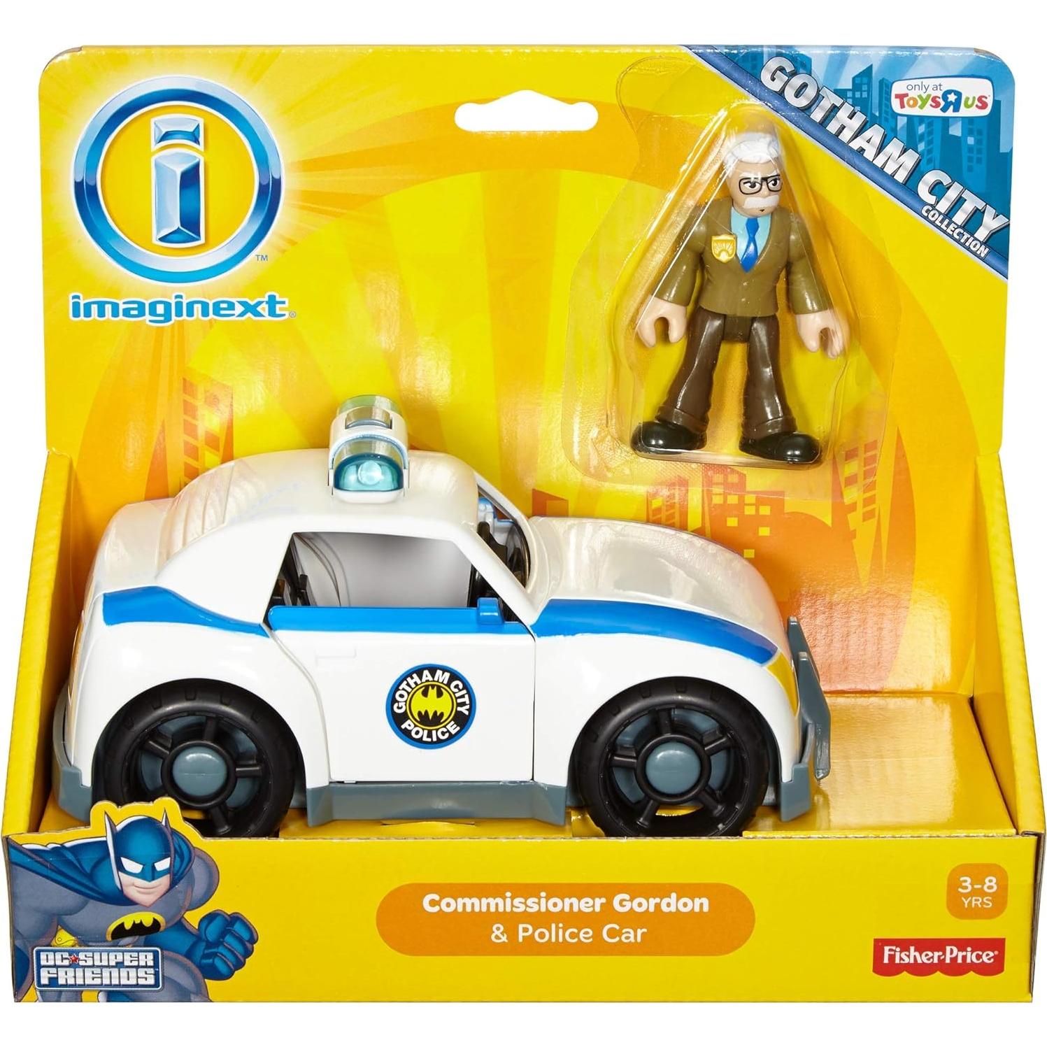 Fisher-Price Comisionado Gordon y Coche Policía Gotham