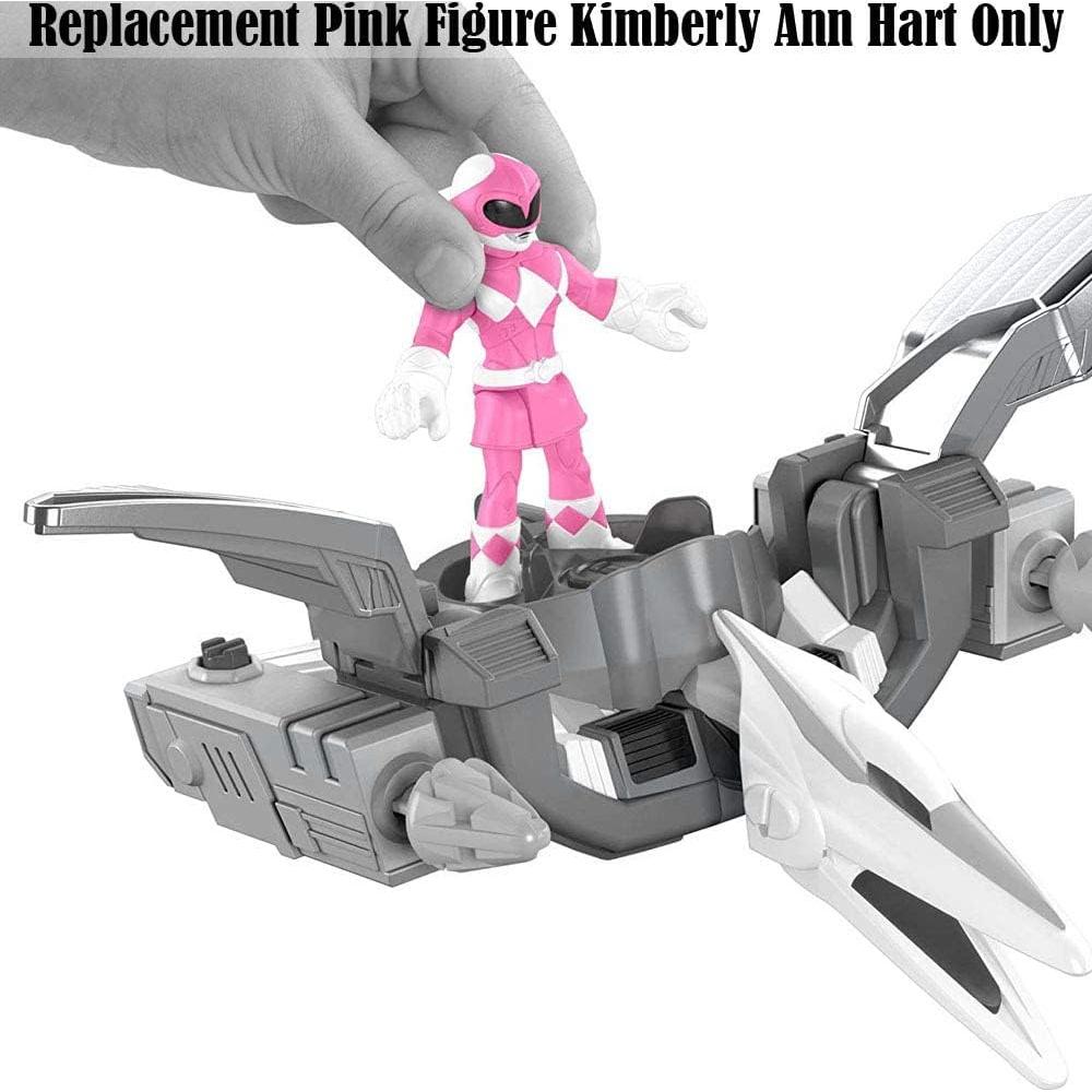 Figura Reemplazo Imaginext DFX60 Ranger Rosa y Zord Pterodáctilo