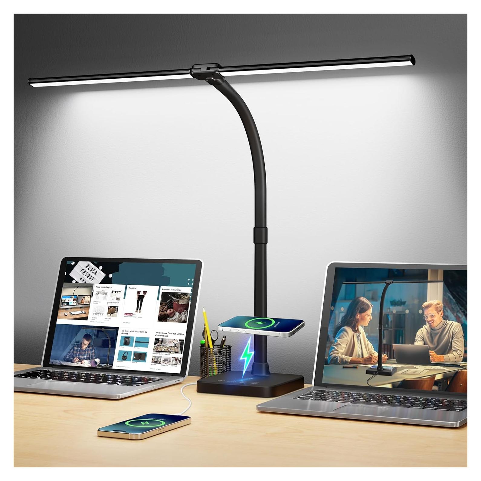 Lámpara de Escritorio LED ShineTech U19TT 24W Carga Inalámbrica