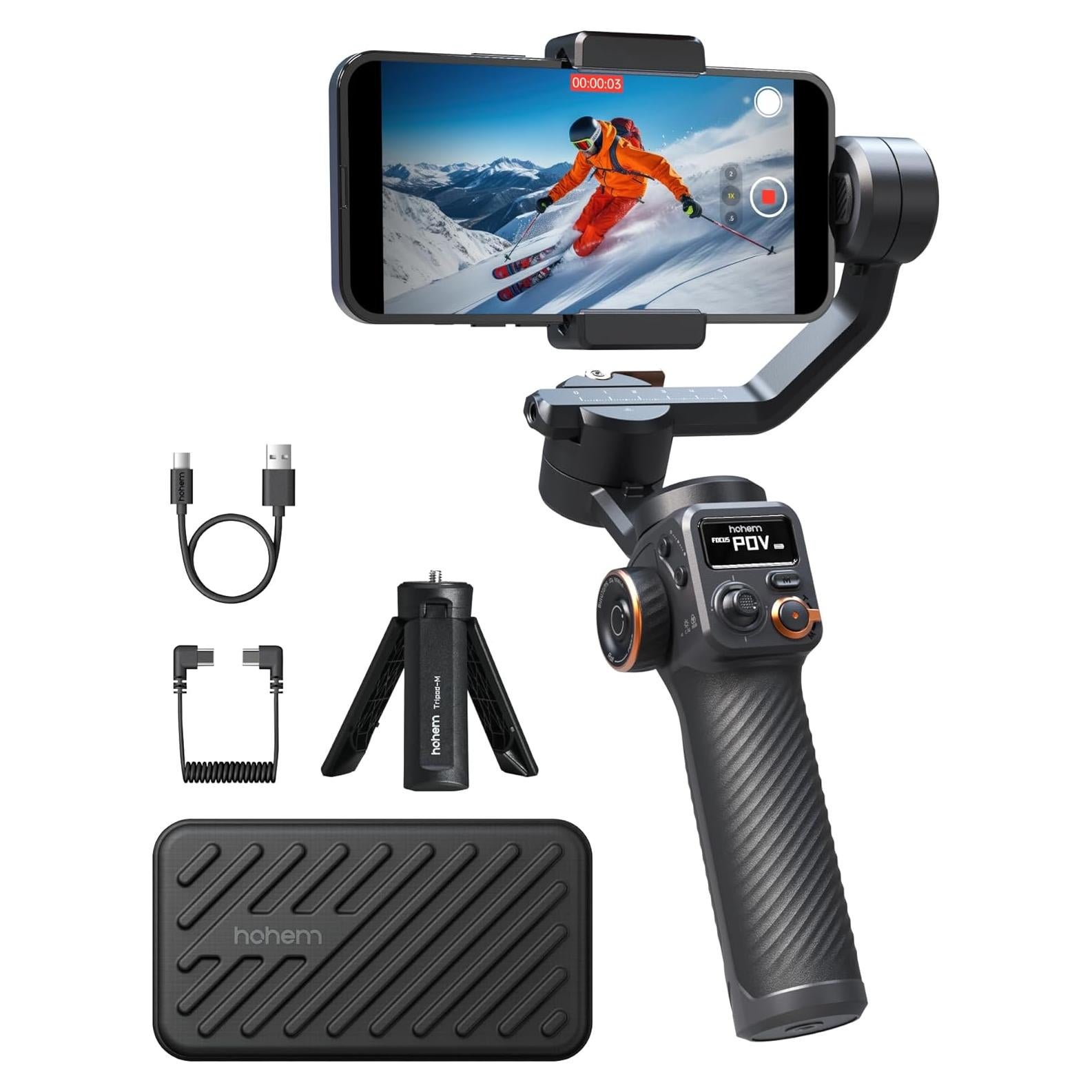 Estabilizador Gimbal Hohem iSteady M6 para Smartphone 3 Ejes