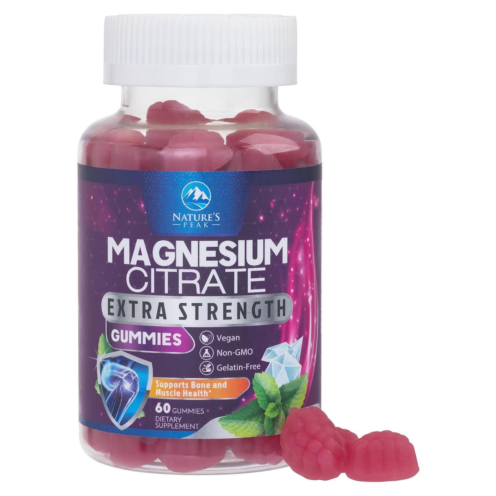 Gominolas de Citrato de Magnesio Nature's Peak 60 Unidades