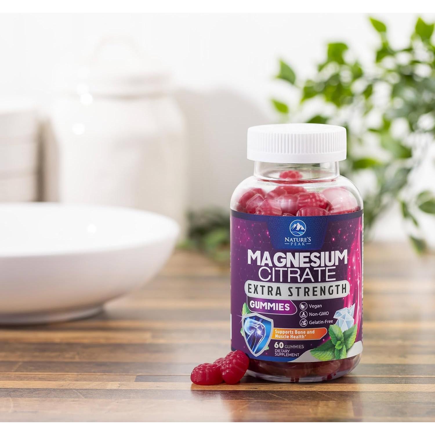 Gominolas de Citrato de Magnesio Nature's Peak 60 Unidades