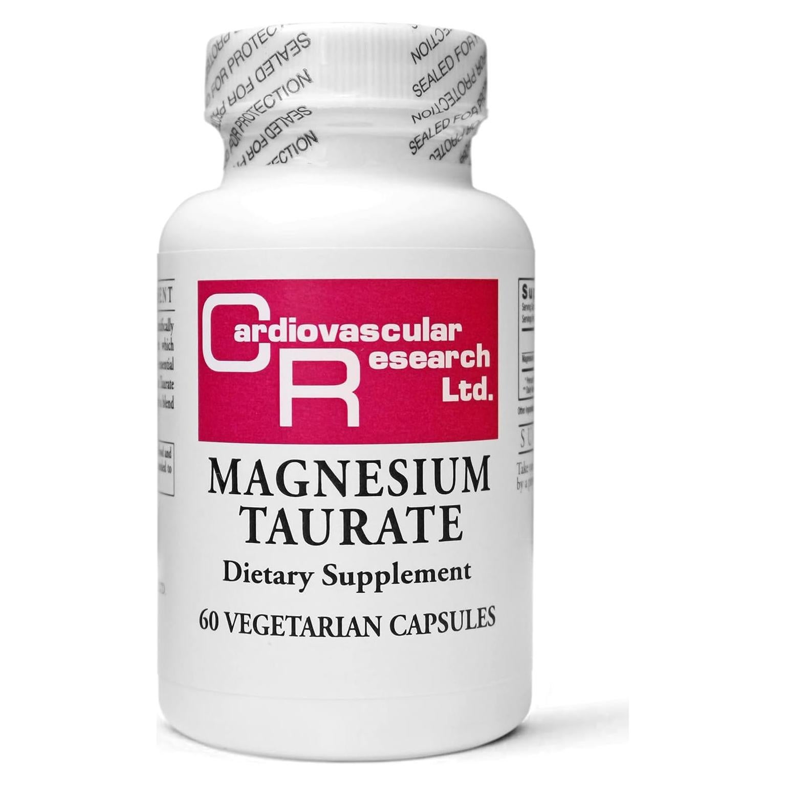 Taurato de Magnesio 125 mg - Investigación Cardiovascular - 60 Cápsulas