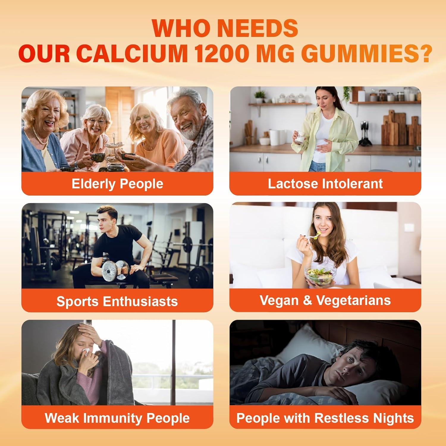 Gominolas de Calcio 1200 mg Maennyliy con Vitamina D3 y Zinc