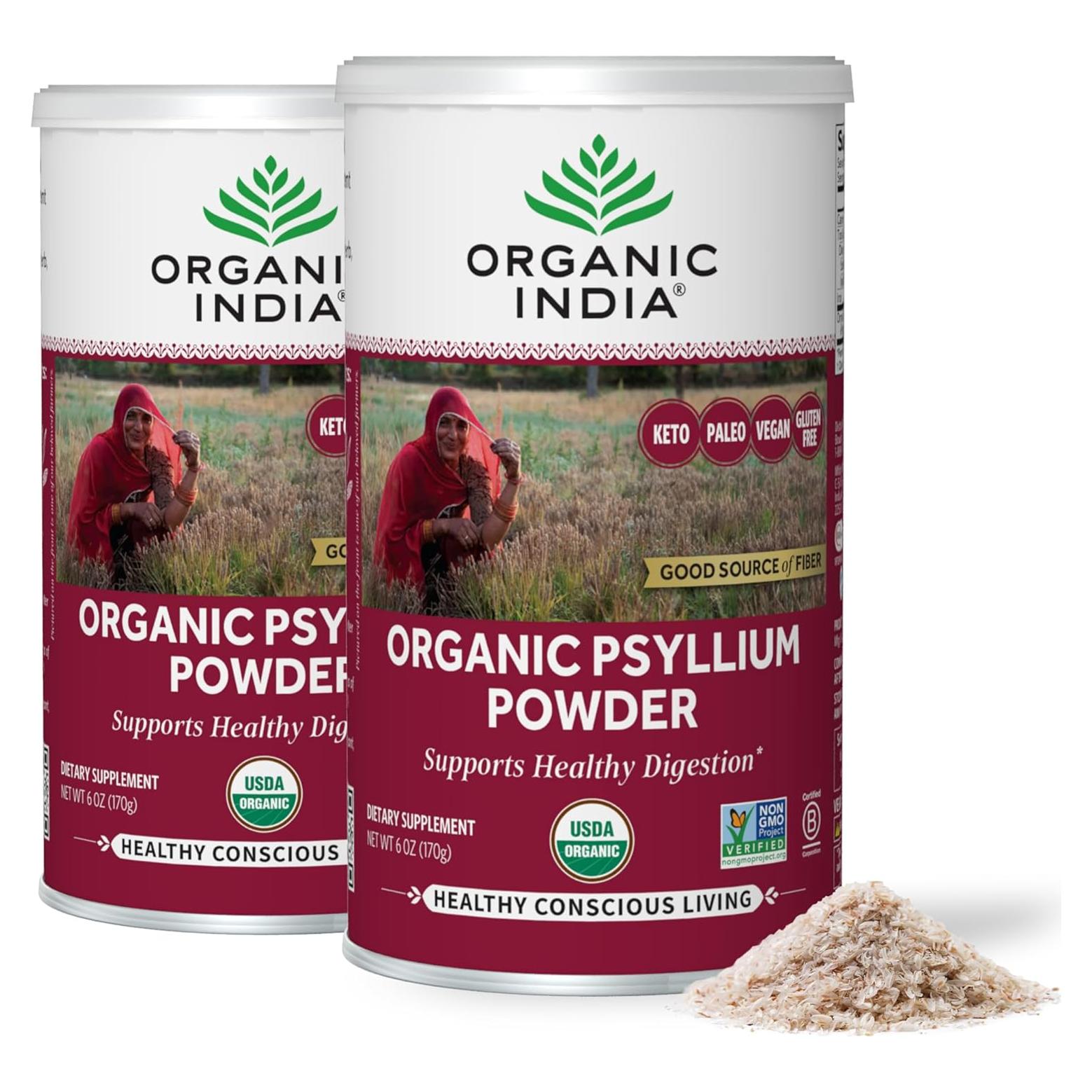 Polvo de Psyllium Orgánico India - Suplemento Digestivo 340g