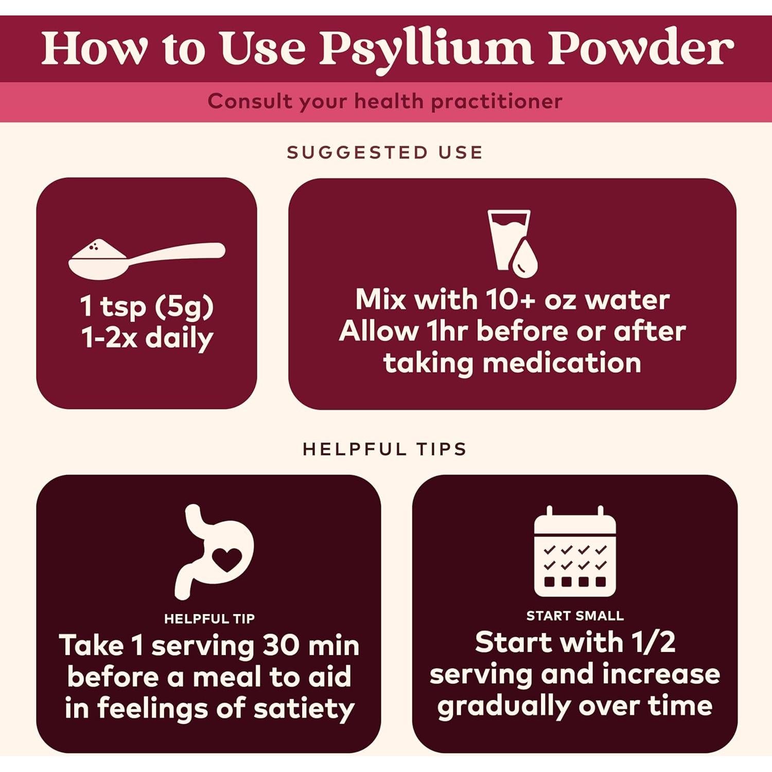 Polvo de Psyllium Orgánico India - Suplemento Digestivo 340g