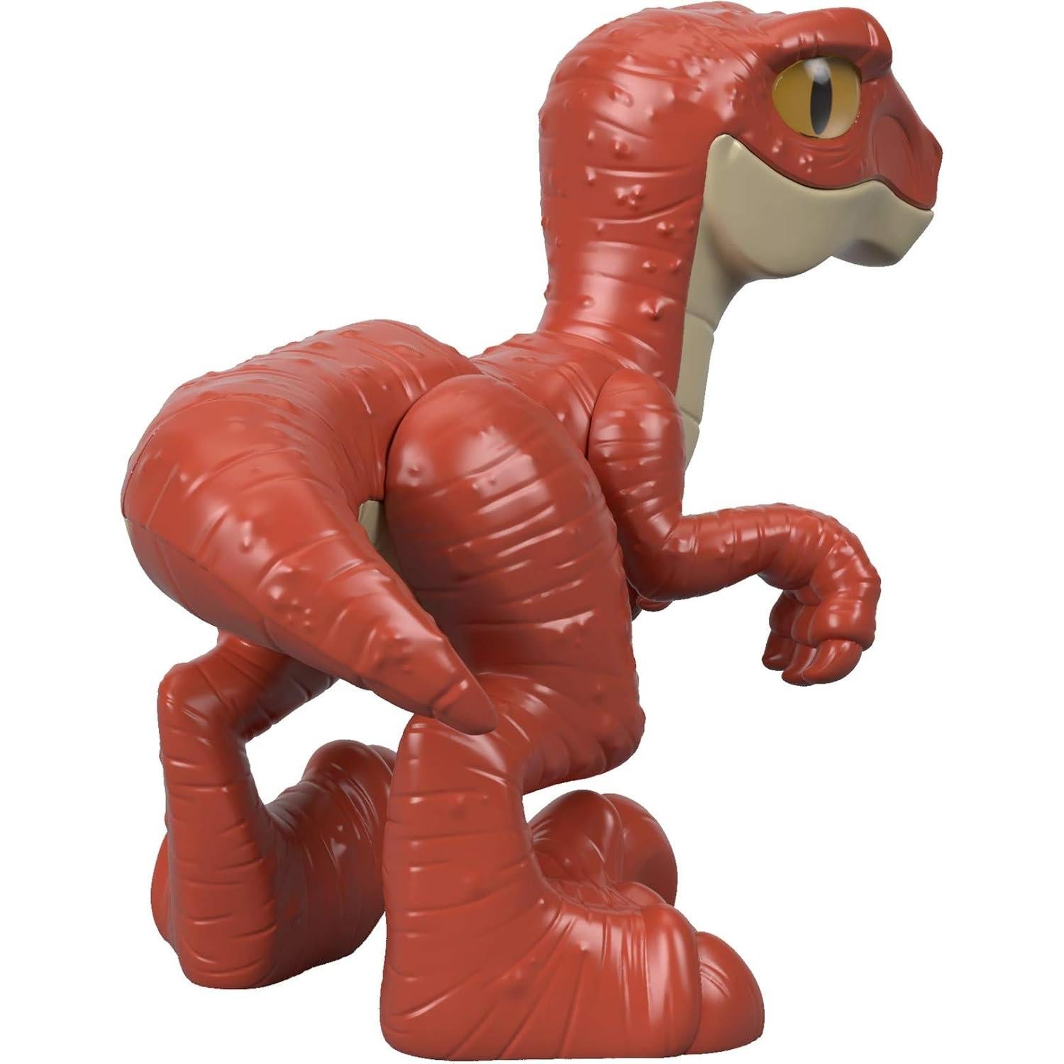 Raptor Rojo Fisher-Price Imaginext Mundo Jurásico 7cm