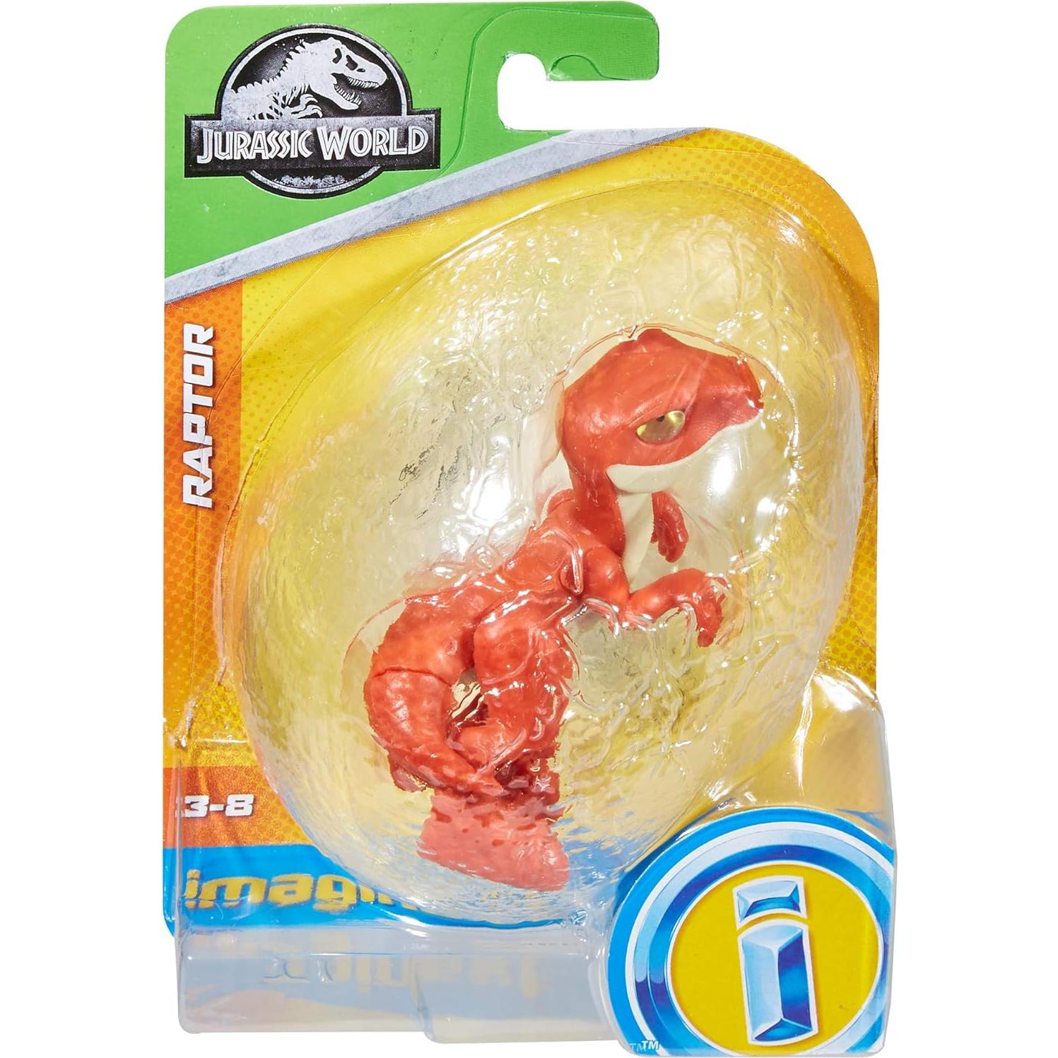 Raptor Rojo Fisher-Price Imaginext Mundo Jurásico 7cm