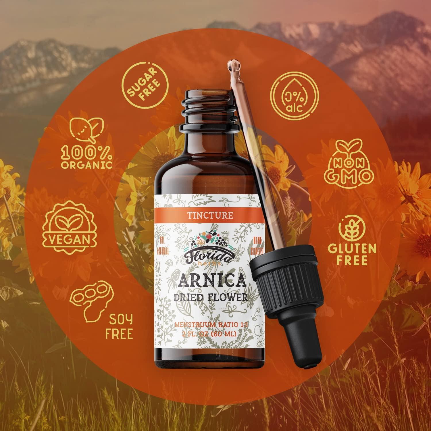 Tintura de Árnica Orgánica Florida Herbs 700 mg 60 ml