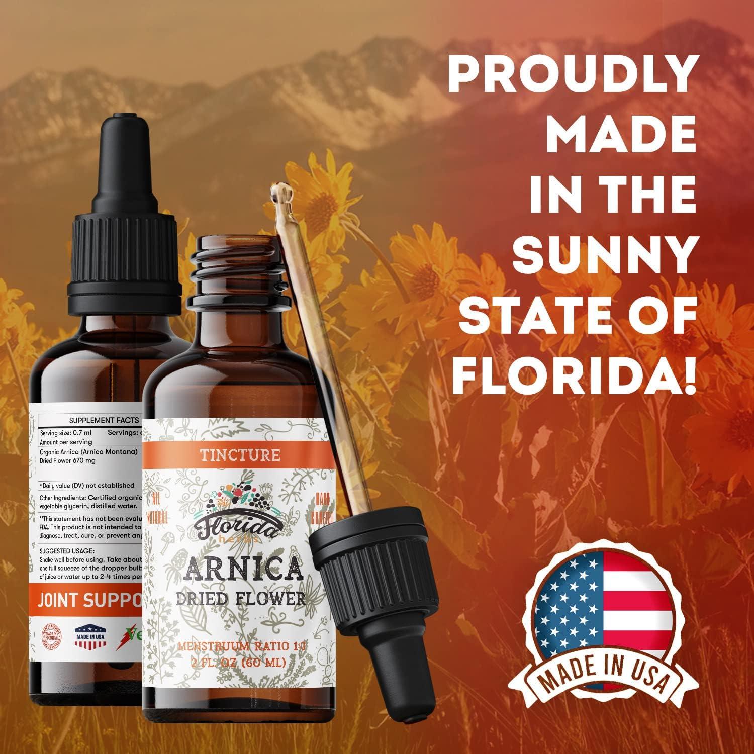 Tintura de Árnica Orgánica Florida Herbs 700 mg 60 ml