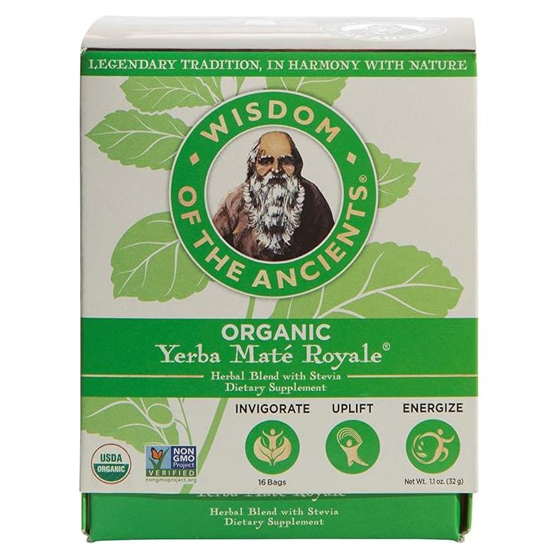Bolsitas de Té de Yerba Maté Orgánica Royale 16 Cuentas