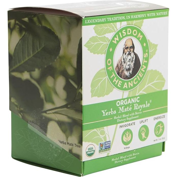 Bolsitas de Té de Yerba Maté Orgánica Royale 16 Cuentas
