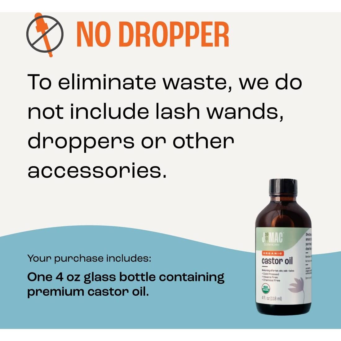 Aceite de Ricino Orgánico J MAC BOTANICALS 118 ml Vidrio