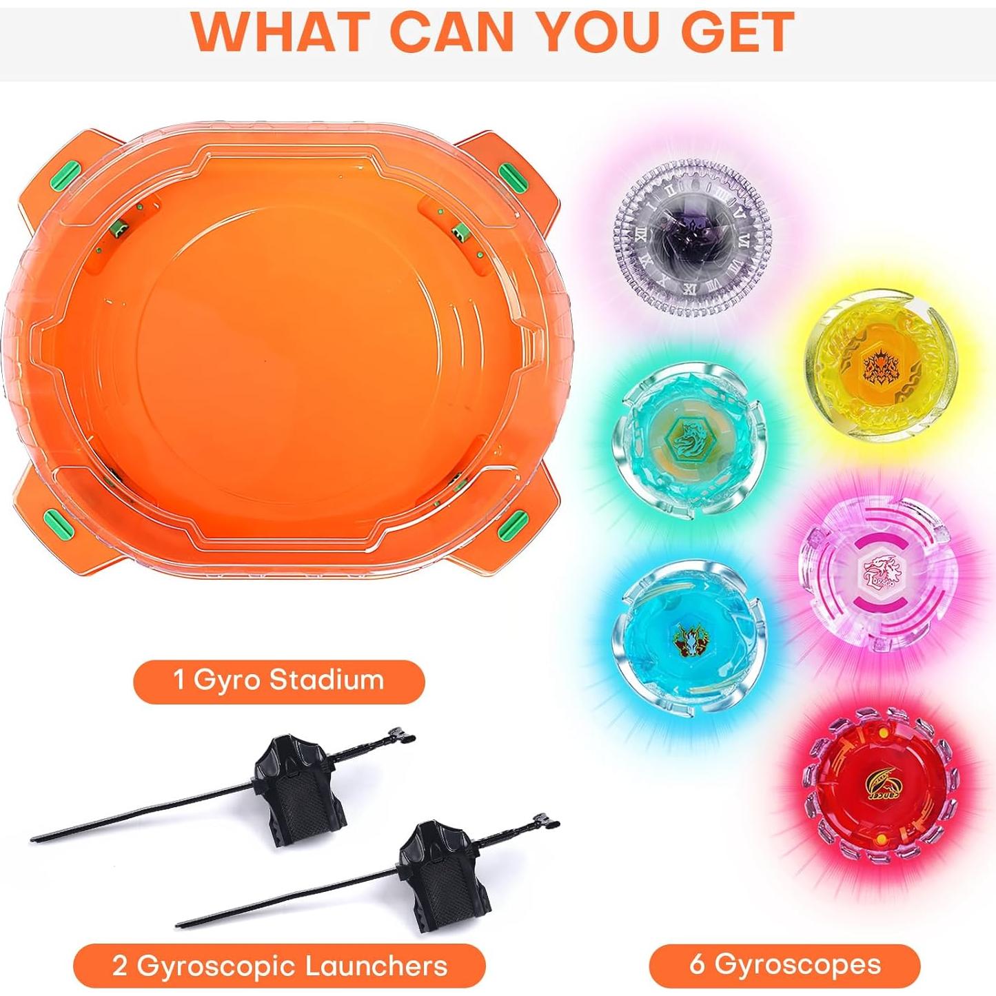 Conjunto de Espadas BUPASAK con 6 Peonzas Luminosas