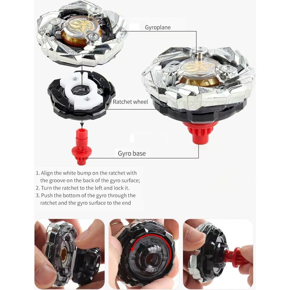 Conjunto Bey Battling Top XIAODANYOUPIN 12 Trompos Giratorios