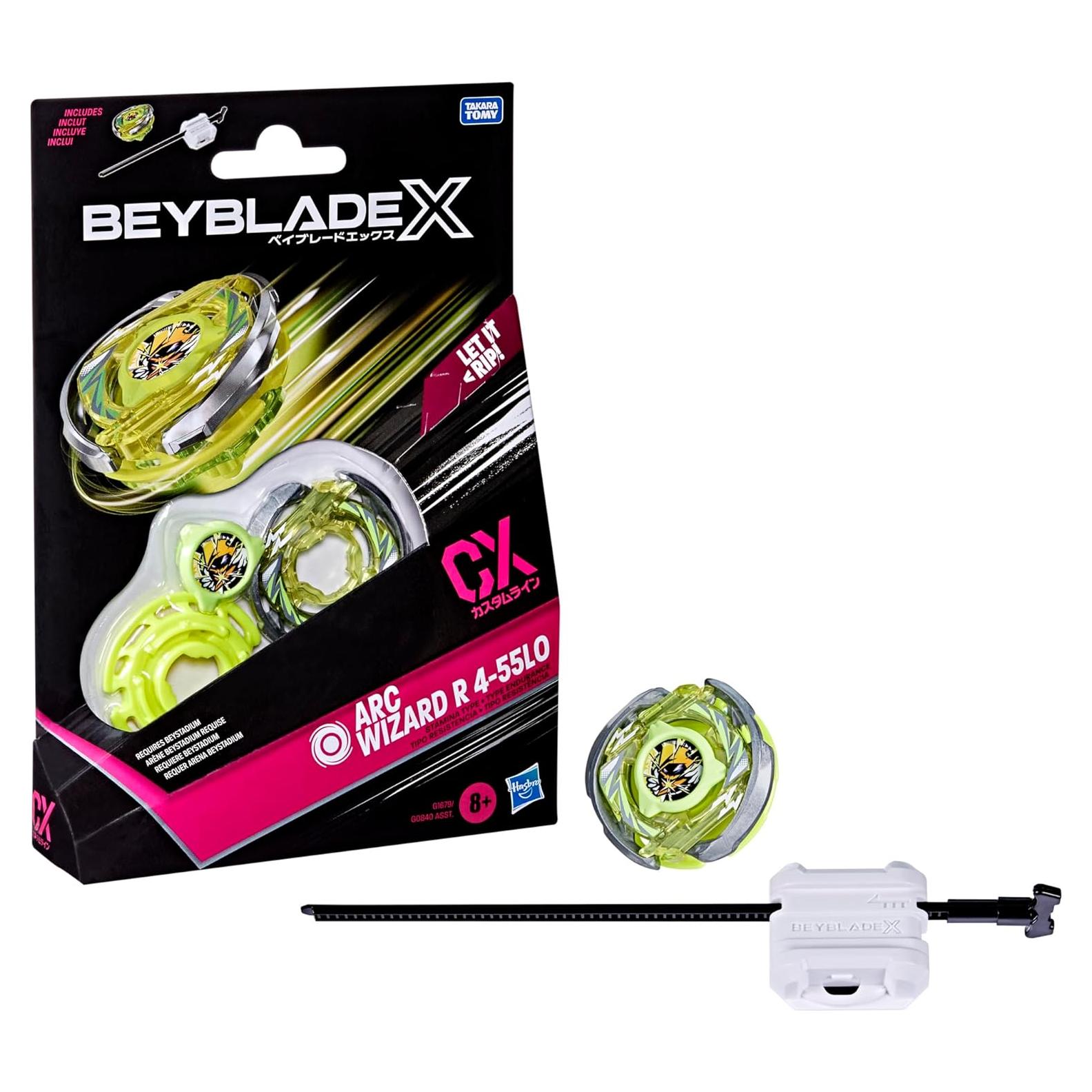 Beyblade X Arc Wizard R 4-55LO CX - Top Resistencia y Lanzador