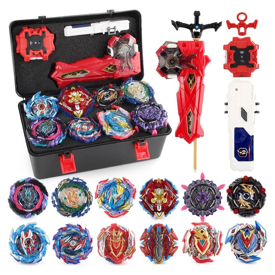 Conjunto Bey Battle Top Daoyehsy 12 Tops 3 Lanzadores