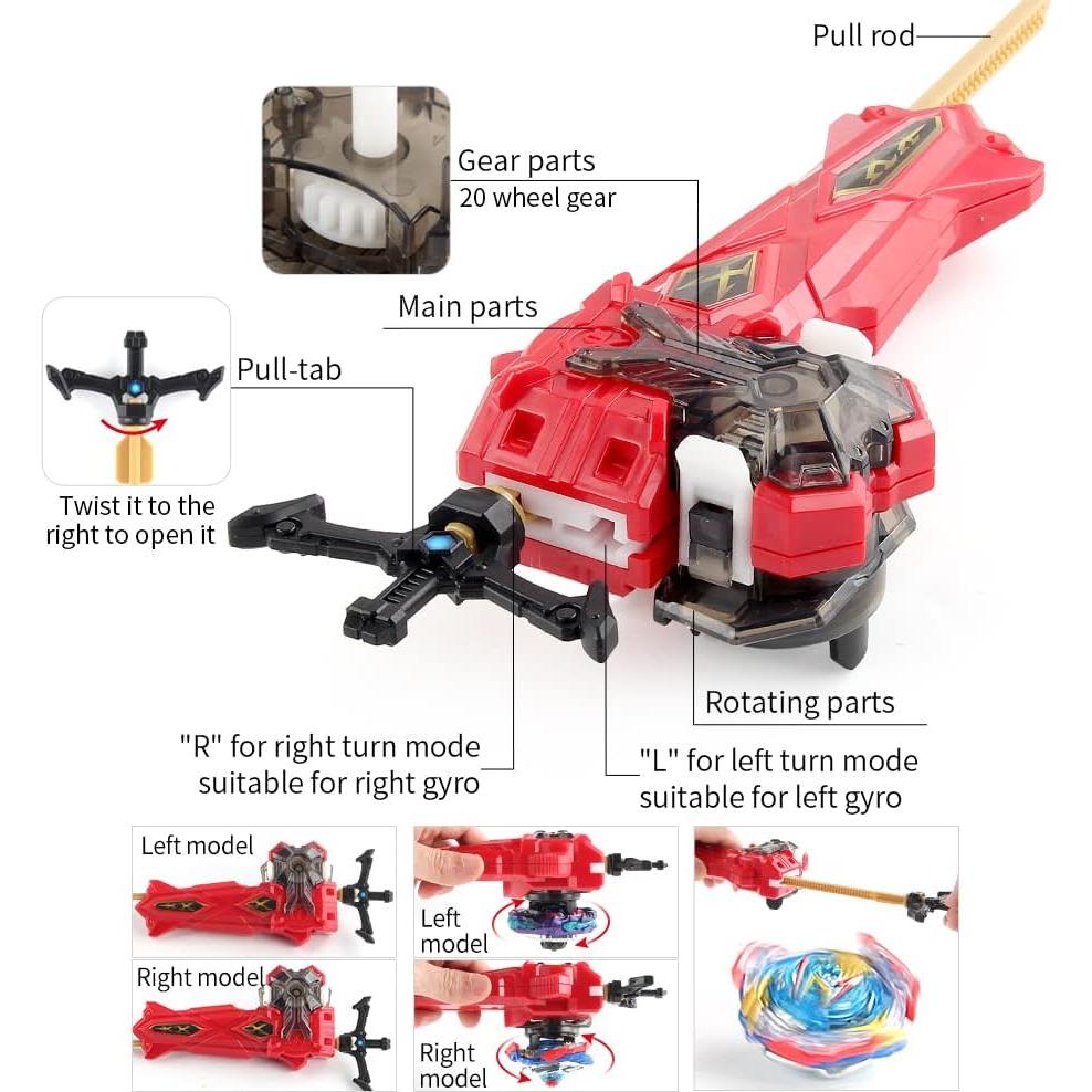 Conjunto Bey Battle Top Daoyehsy 12 Tops 3 Lanzadores